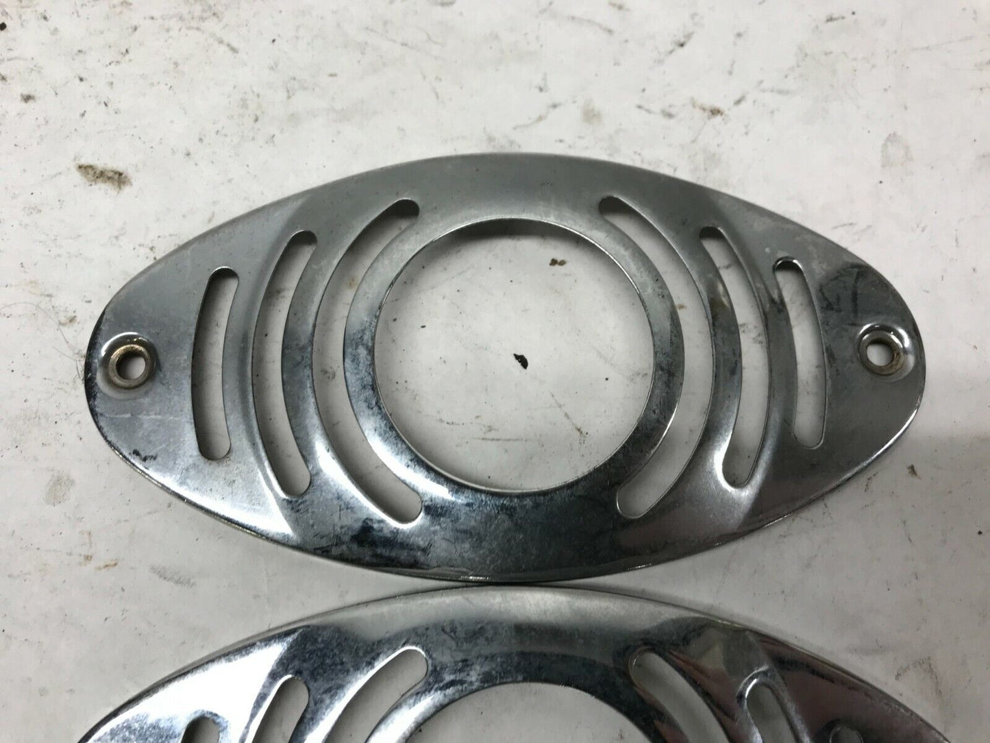 Harley Davidson Turn Signal Blinker slotted Turn Signal Covers Chrome