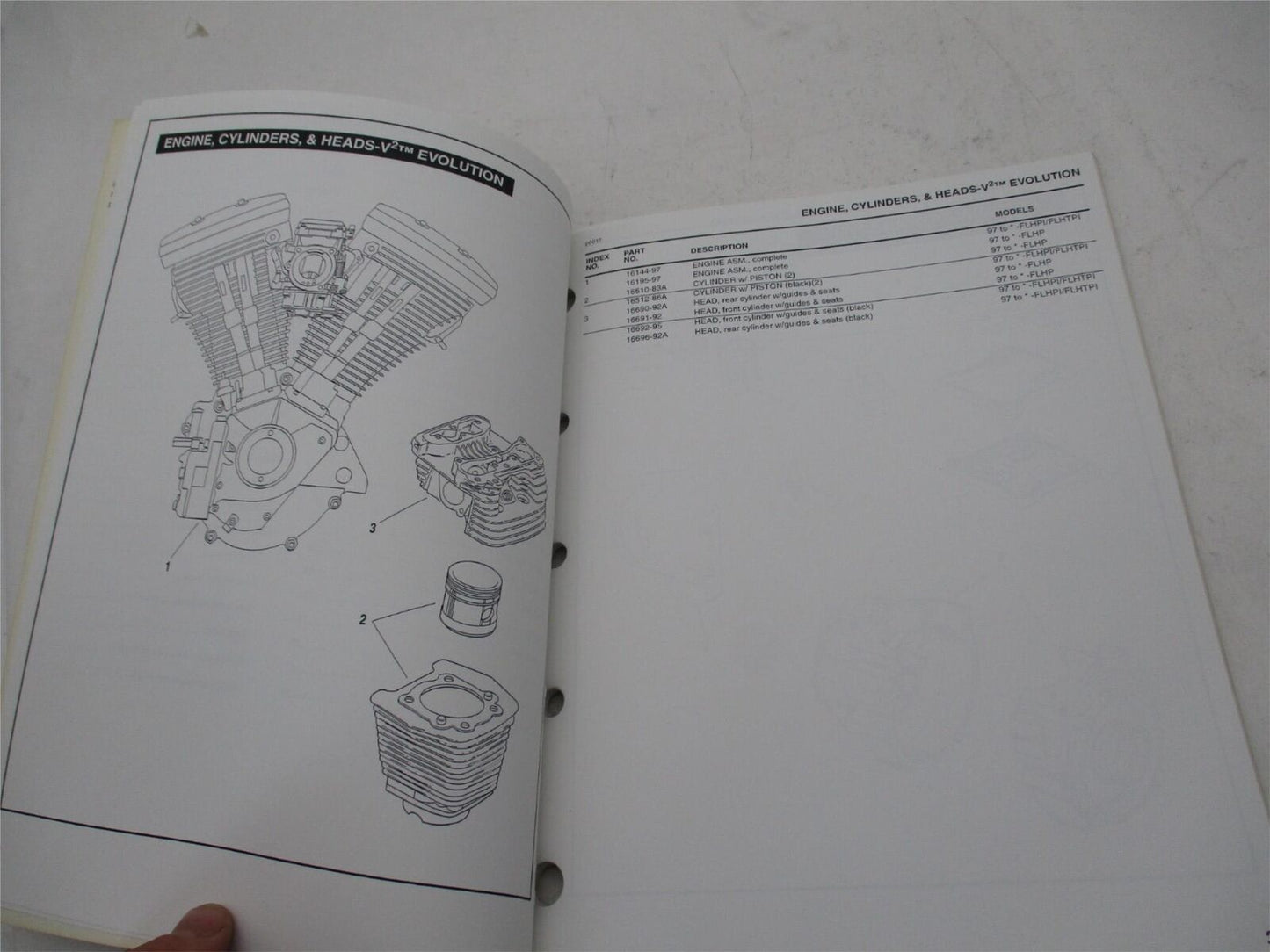 Harley Davidson Official 1997 Police Model Parts Catalog Supplement 99545-97