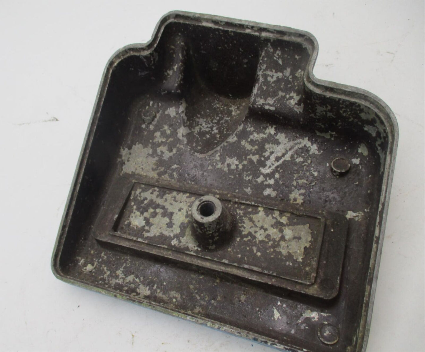 Genuine BSA Blue Air Filter Cover 83-2751 LH Twin Carb Metal Ribbed