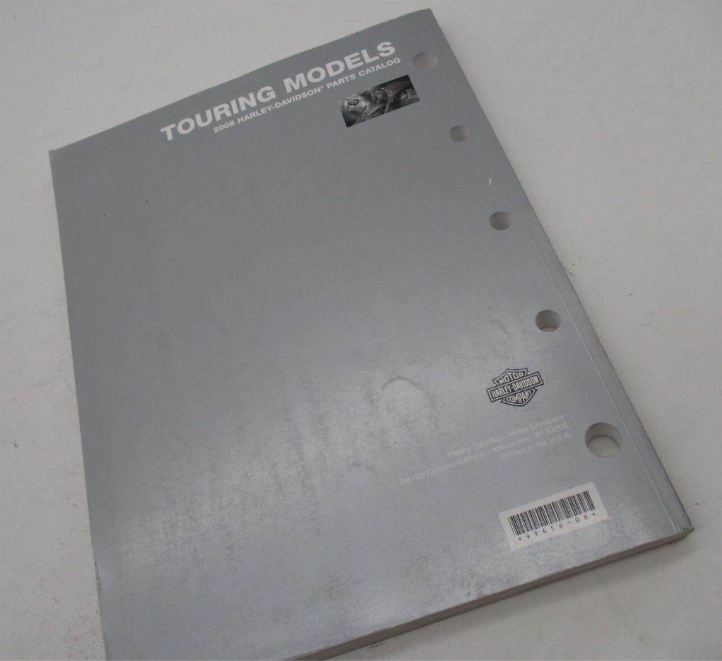Harley Davidson Official Factory 2008 Touring Models Parts Catalog 99456-08