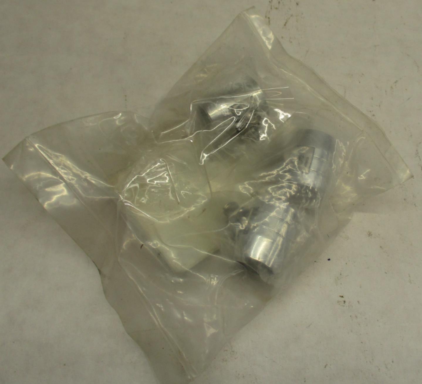 Lot of (3) V-Twin Smooth Chrome Econo Seal Hose End Clamp 40-0223