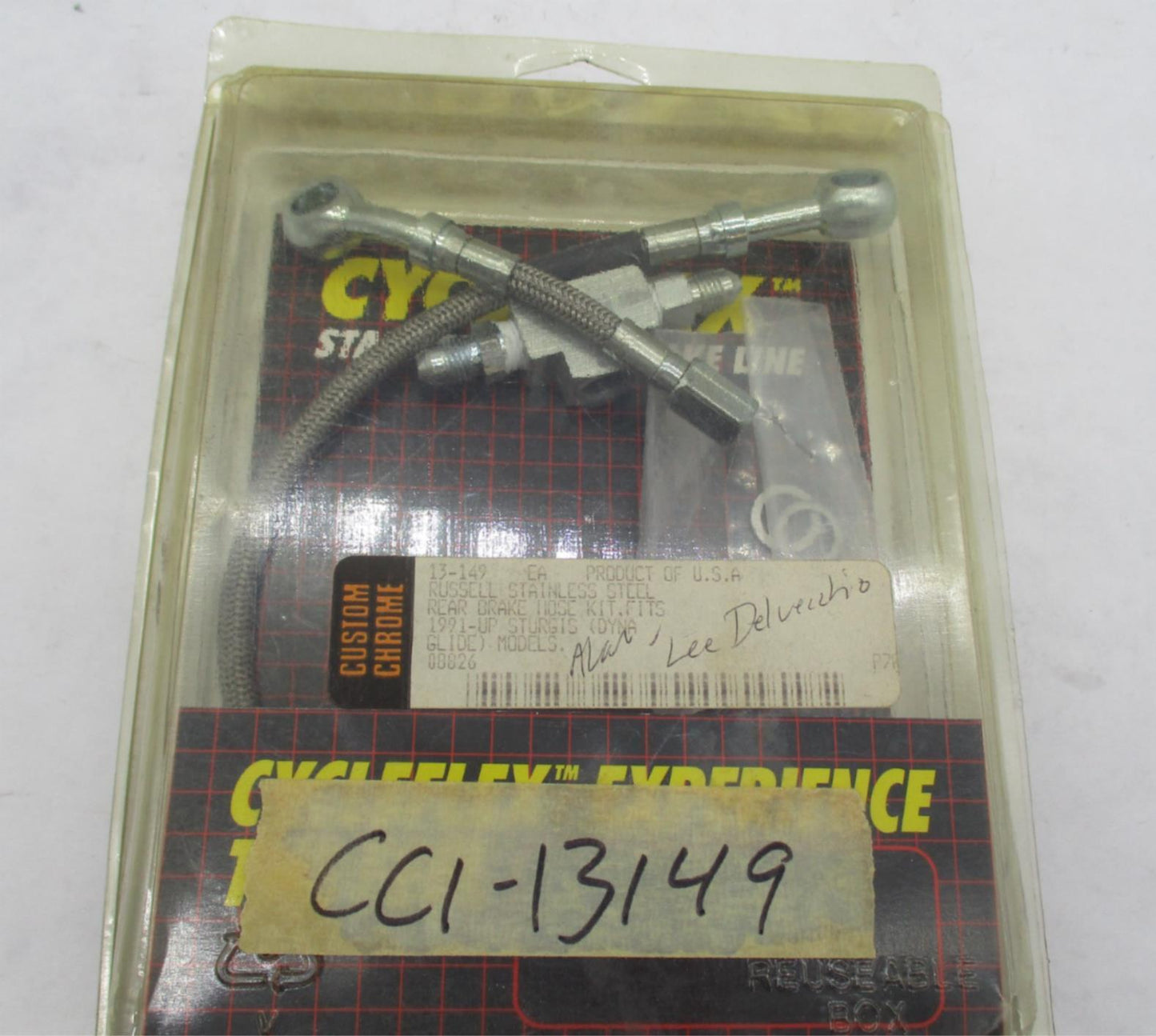 Harley Sturgis Dyna Cycle Flex Stainless Steel Rear Brake Hose Kit 13-149