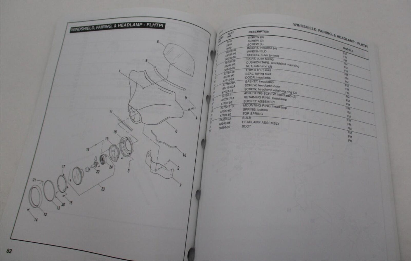 Harley Davidson Official Factory 2006 FLT Police Models Parts Catalog 99545-06