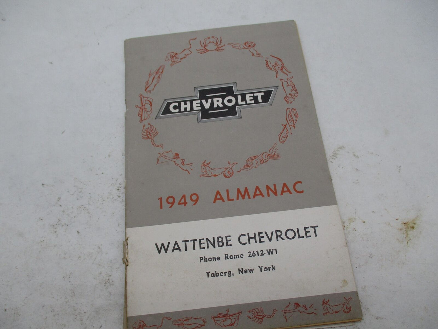Vintage Original Chevrolet 1949 Almanac Wattanbe Book