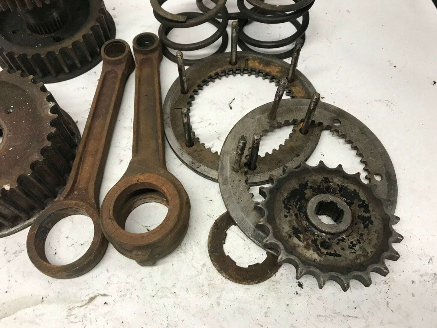 Lot Harley-Davidson Ironhead Sportster Primary Compensator Sprocket Rods Parts