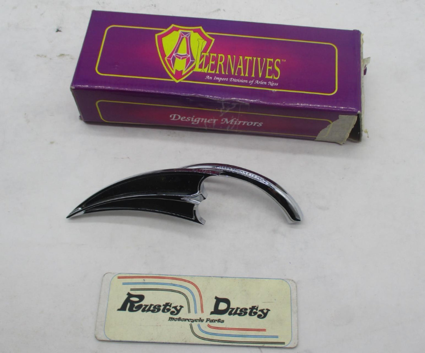 Alternative Arlen Ness Micro Scoop Triangle Mirrors Left Side 0640-0042 Harley