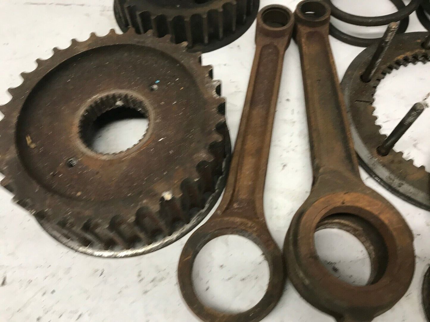 Lot Harley-Davidson Ironhead Sportster Primary Compensator Sprocket Rods Parts