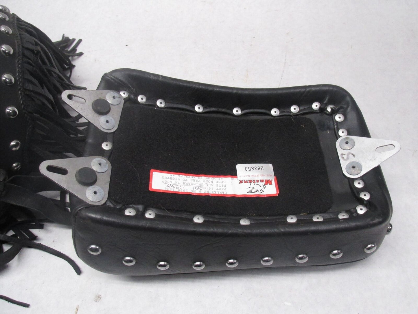 Harley Davidson Mustang Seat Chrome Studded with Conchos FX FL 58-84 75496 75340