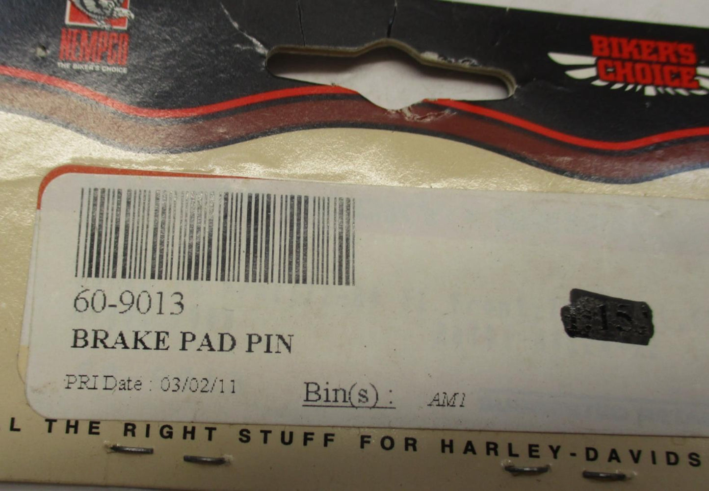 Biker's Choice Harley Davidson Brake Pad Pin 60-9013