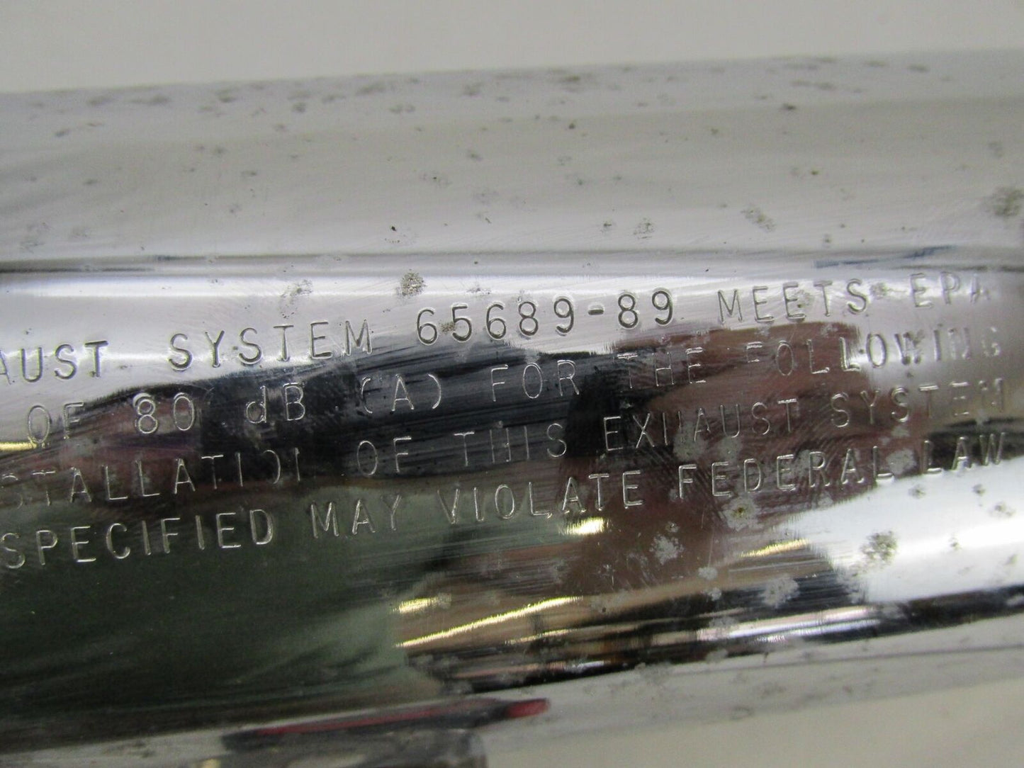 Harley Davidson Genuine Softail Chrome Fishtail Muffler 65689-89