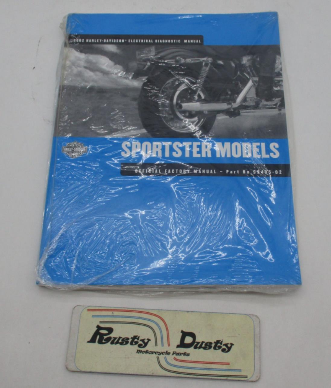 Harley Davidson 2002 Sportster Electrical Diagnostic Manual Book 99495-02