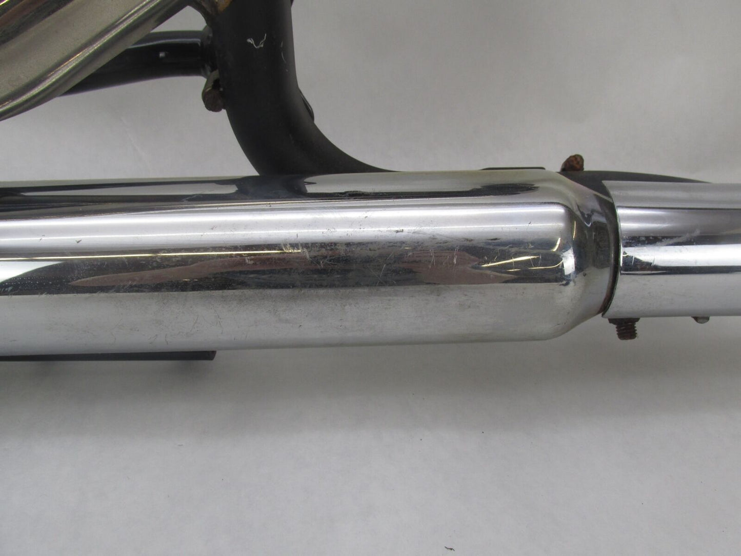 Harley Davidson Softail Exhaust System w/ Aftermarket Slash Cut Slip Ons #1
