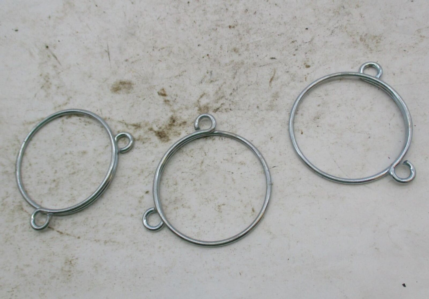 Lot of 3 Triumph Front Fork Gaitor Boot Retaining Clamp Spring Rings