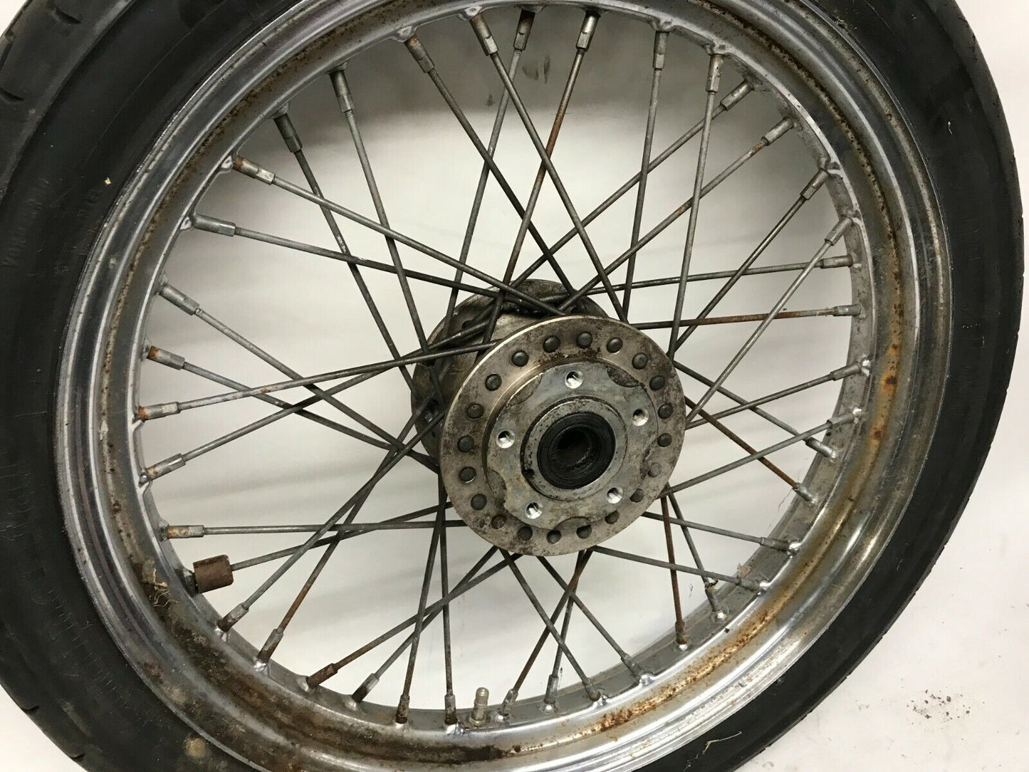 19” Harley Davidson Dual Disc Front Wheel 19x2.5 TLA Dyna FXR FX sportster
