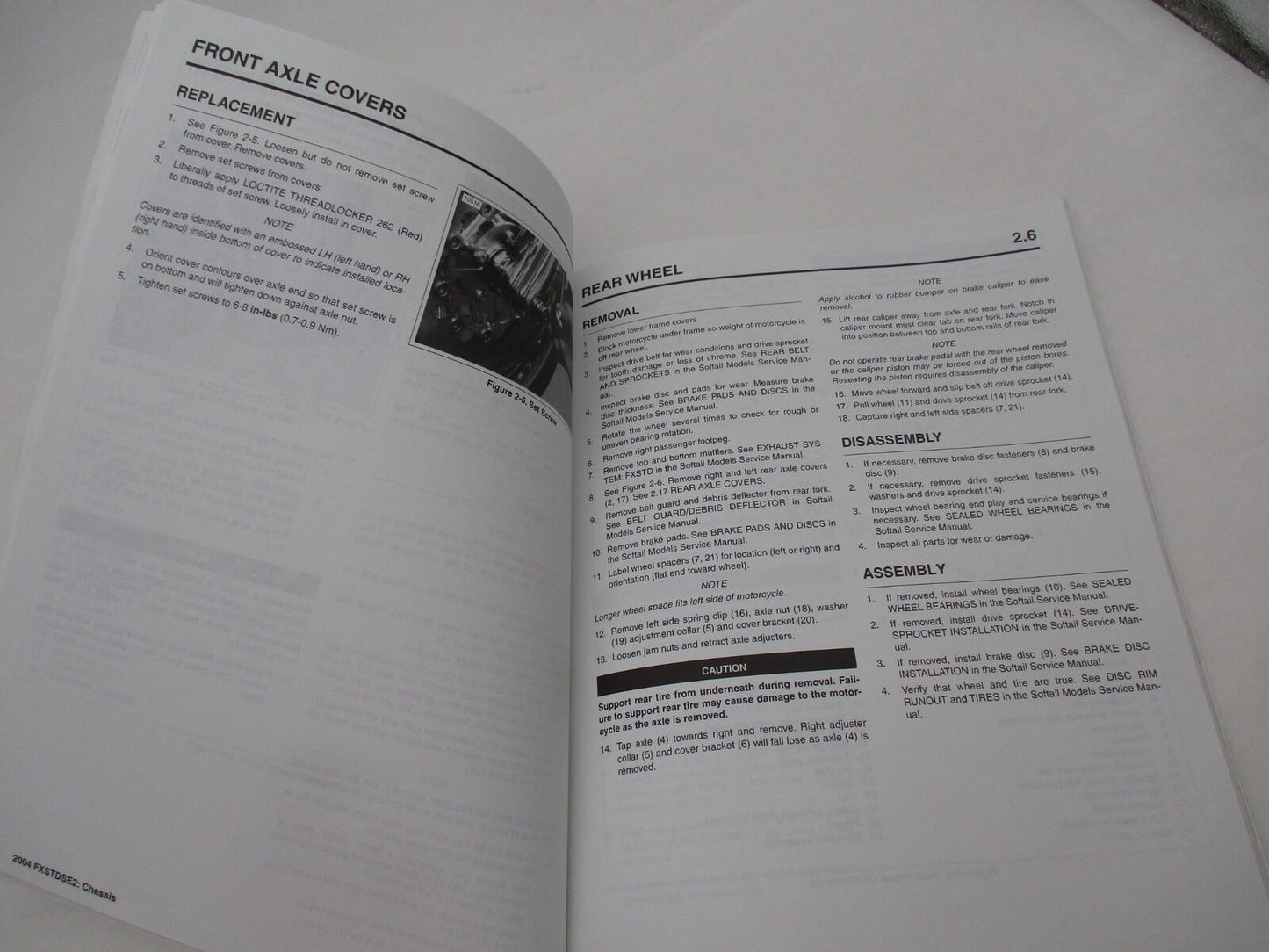 Harley Davidson Official Factory 2004 FXSTSE2 Service Manual Supplement 99494-04