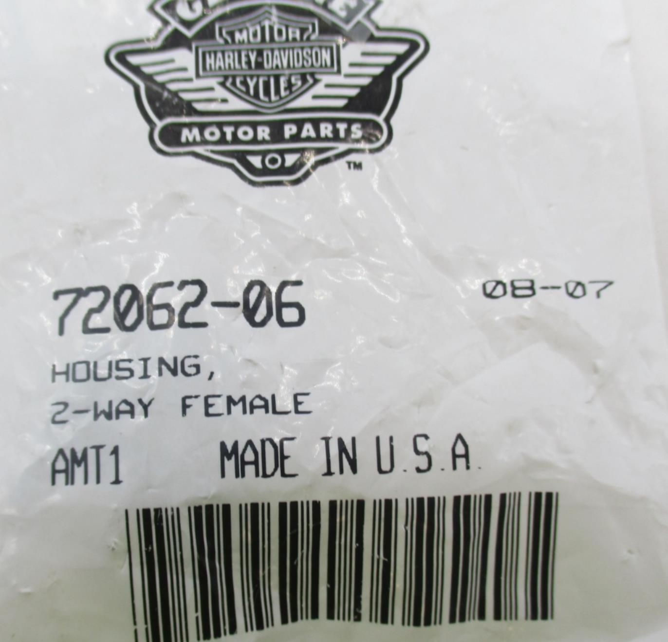 Harley Davidson Genuine NOS 2-Way Female Housing Air Temp Connector 72062-06