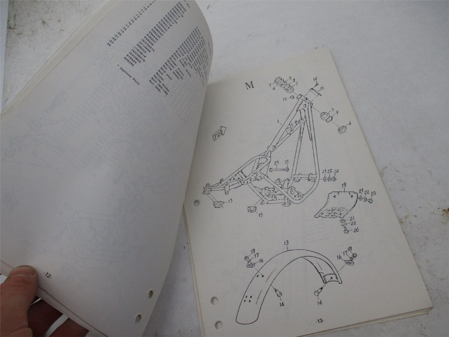 Vintage Hodaka Road Toad Illustrated Parts List Manual Book