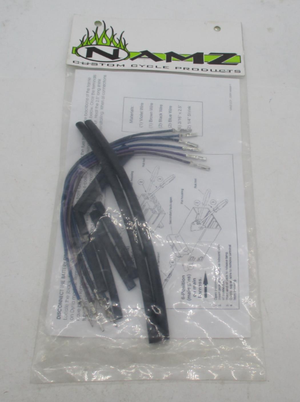 Harley Davidson Namz Motorcycle Wire Extension Turn Signals 8" 2120-0345