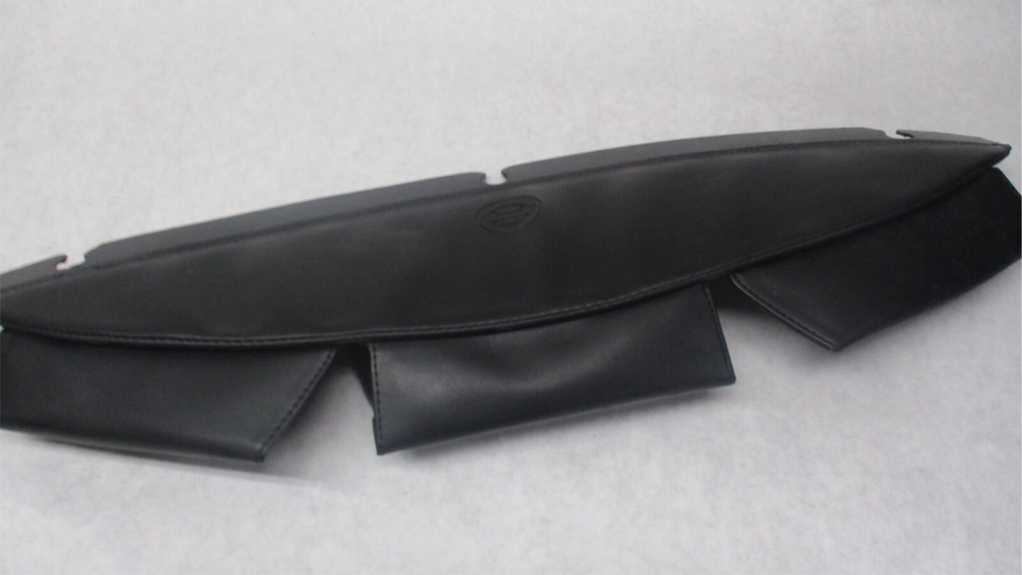 Harley 2014-22 Genuine Leather 3 Pocket Batwing Windshield Fairing Pouch