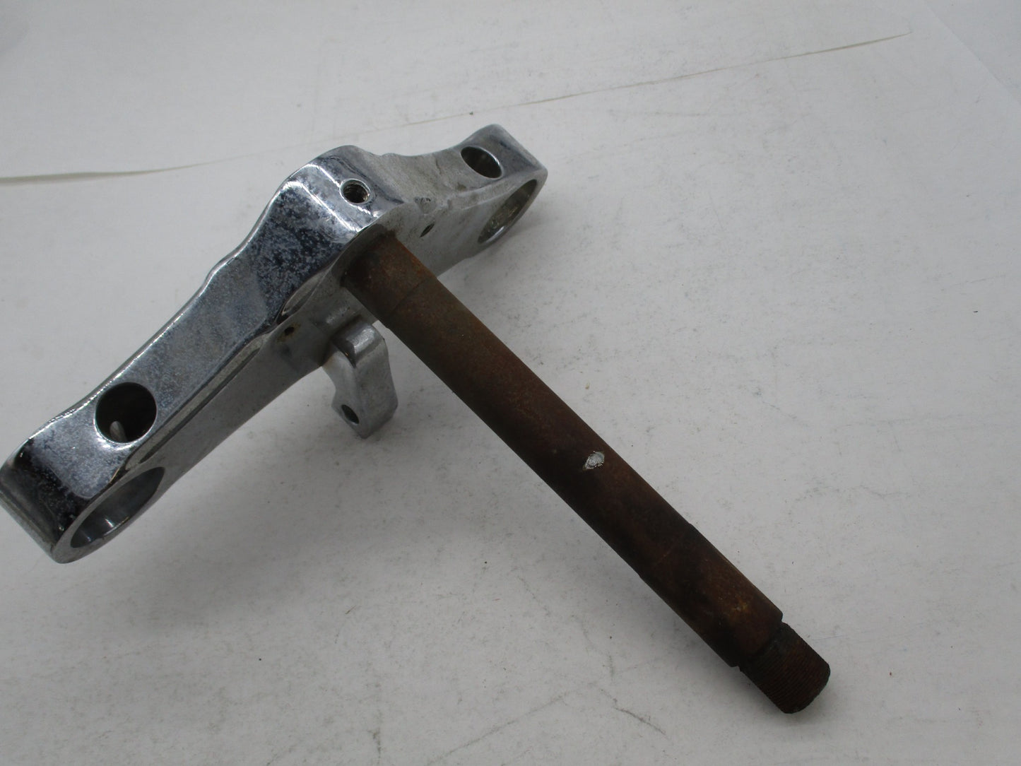 Harley Custom 39mm Upper Triple Tree Steering Head Billet Chrome Dyna FXR