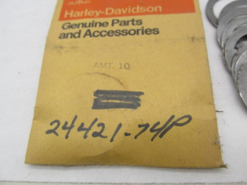 Lot of 10 Harley Genuine NOS Aermacchi Crankshaft Thrust Washers 24421