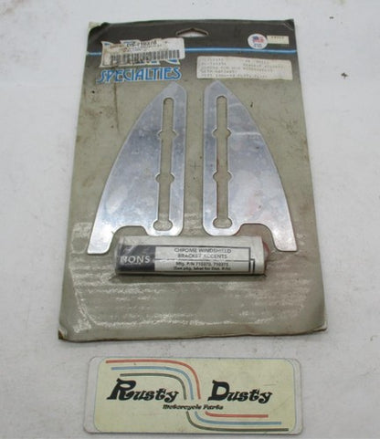 Harley  Davidson Drag Specialties Chrome Windshield Bracket Accents DS