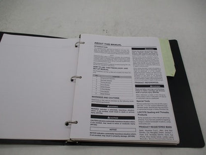 Harley Davidson Factory 2016 Pre Delivery & Set Up Manual Instructions