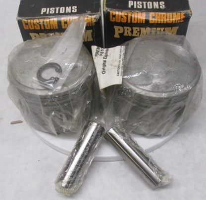 Pair of Harley Davidson Custom Chrome .040 Pistons 56-089
