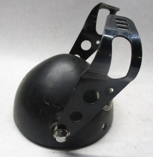 Harley Black Headlight Bucket 6" with Mounting Bracket Custom Chopper