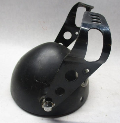 Harley Black Headlight Bucket 6" with Mounting Bracket Custom Chopper