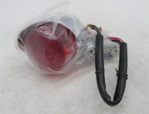 Harley Davidson V-Twin Chrome Hi-Glide Bullet Taillight Red Lens 33-00