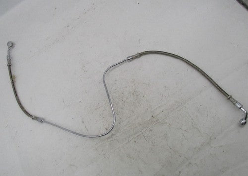 Harley 99-06 Fatboy Screamin Eagle FLSTFSE Braided Brake Line Hose 451