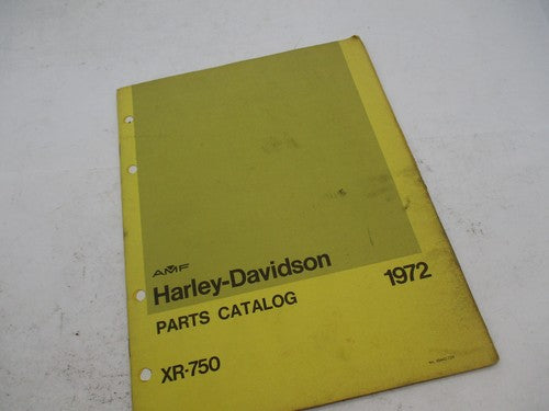 Harley-Davidson Official Factory 1972 AMF XR-750 Parts Catalog 99442-7