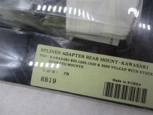 Kuryakyn NOS Kawasaki 800 1600 2000 Vulcan Splined Adapter Rear Mount