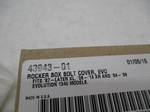 Lot of 4 Harley Davidson Genuine NOS Rocker Box Bolt Covers 43943-01
