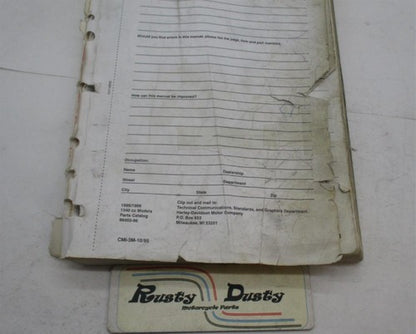 Harley Davidson Official Factory 1995-1996 1340 Parts Catalog 99450-96
