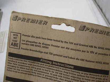 Premier NOS Motorcycle Performance Brake Pads Pad Set P04 77-79 CBX105