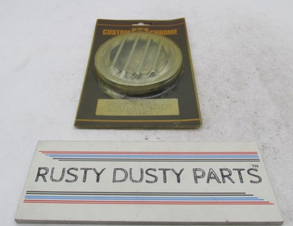 Harley Custom Chrome Knurled Speedometer or Tachometer Speedo Tach Gri