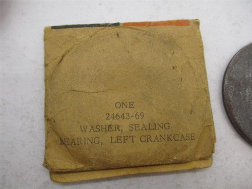 Harley Genuine NOS FL FLH Left Crankcase Sealing Bearing Washer 24643-