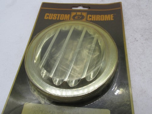 Harley Custom Chrome Knurled Speedometer or Tachometer Speedo Tach Gri