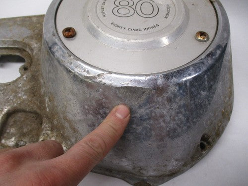 Harley Shovelhead Primary Cover 60506-77 w/ 80 Cubic Inch 3 hole Derby