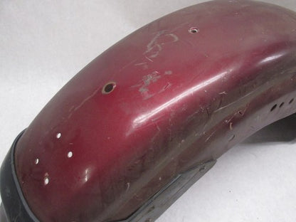 Harley Davidson Genuine Shovelhead Maroon 7" Rear Fender w/ Guide 97 L