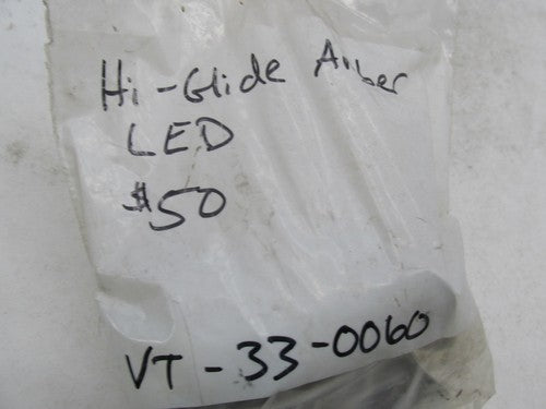 V-Twin Universal Motorcycle Harley Chrome Hi-Glide Amber Dual LED Ligh