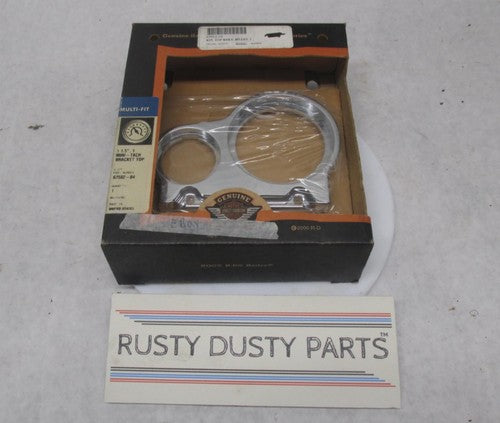Harley Davidson Genuine NOS Chrome Top Mini Tach Bracket Top 1, 1.5" 6