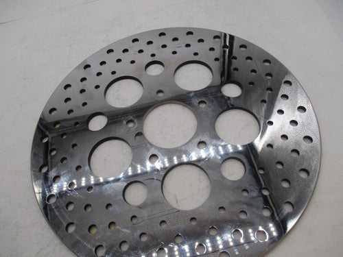 Harley Davidson Drag Specialties Chrome Brake Disc Rotor Drilled DS-32