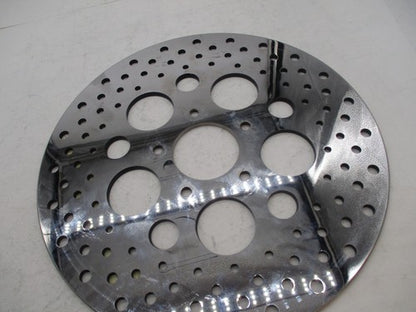 Harley Davidson Drag Specialties Chrome Brake Disc Rotor Drilled DS-32