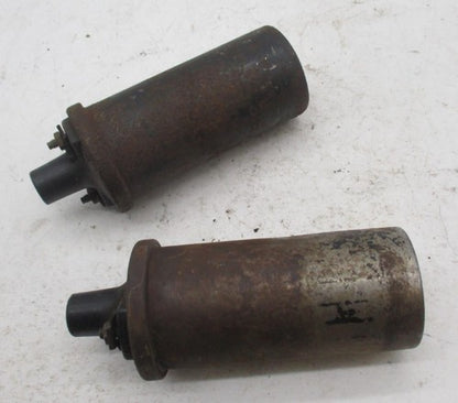 Lot of 2 Vintage Motorcycle Delco Remy Ignition Coils 12V 135