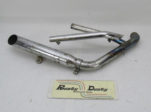 Harley Evo Evolution Softail Front Cylinder Slash Cut Exhaust Header &