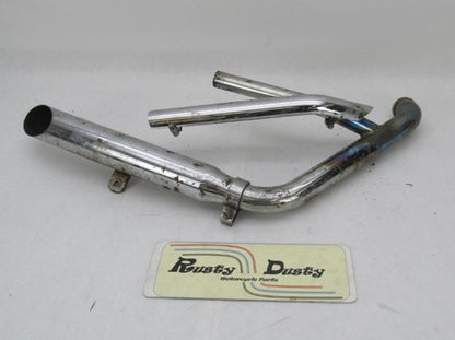 Harley Evo Evolution Softail Front Cylinder Slash Cut Exhaust Header &
