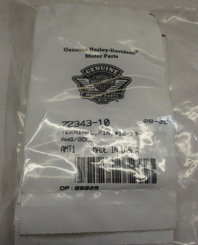 Lot of (8) Harley Davidson Genuine NOS Pin Terminals #16-20-AWG Gold 7